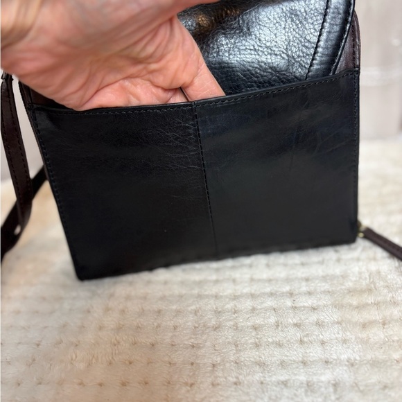 Tignanello Small Black Leather Crossbody Purse - Picture 7 of 16